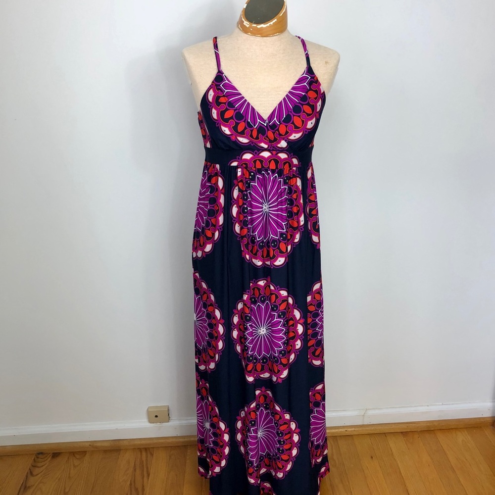 INC Strappy V Neck Maxi summer dress cruise‎ wear